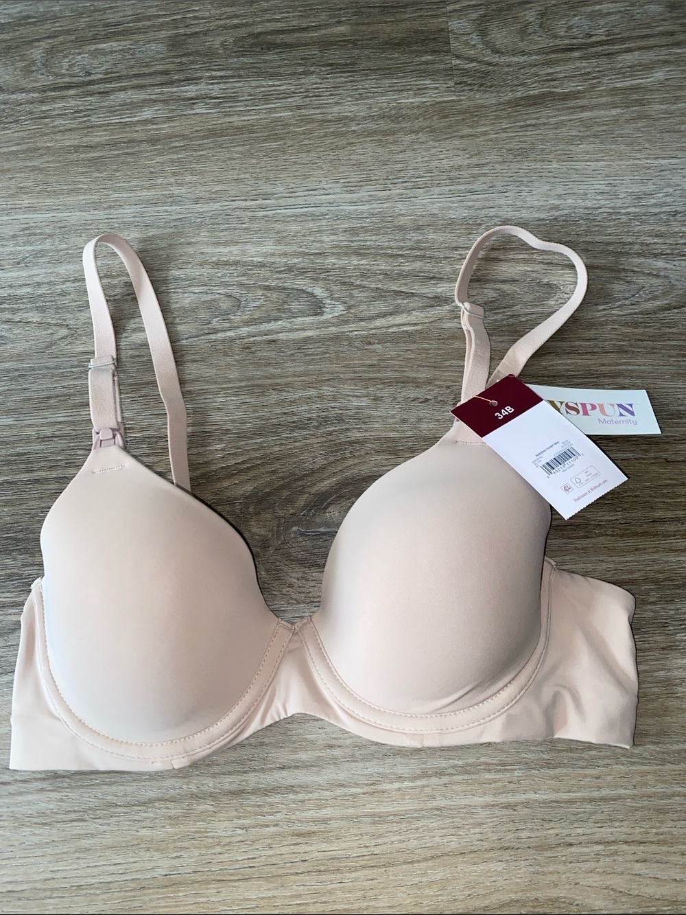 Nursing Bra Nude T-Shirt Bra with Light Support - 34B